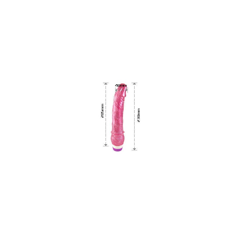 VIBRADOR ROJO REALISTICO  23 CM