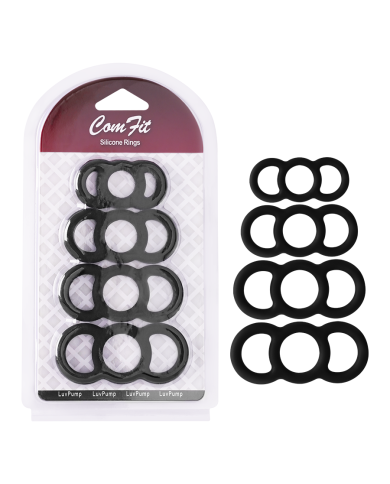 Anillos Para el Pene Silicone Ring Negras