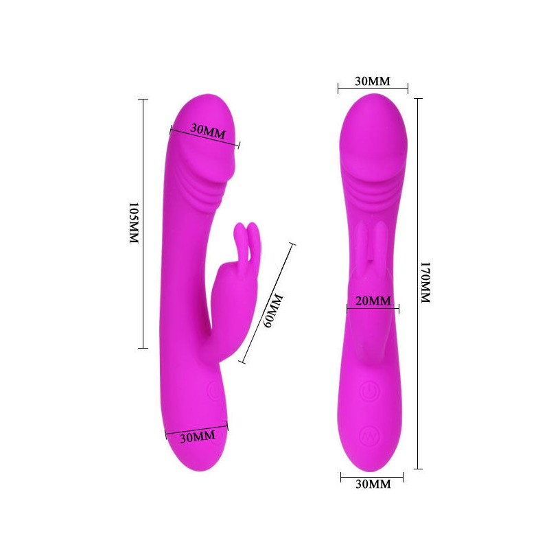 PRETTY LOVE SMART - VIBRADOR CON RABBIT 30 MODOS HUNTER