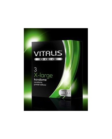 Condón Vitalis Extra Large x 3 Unidades