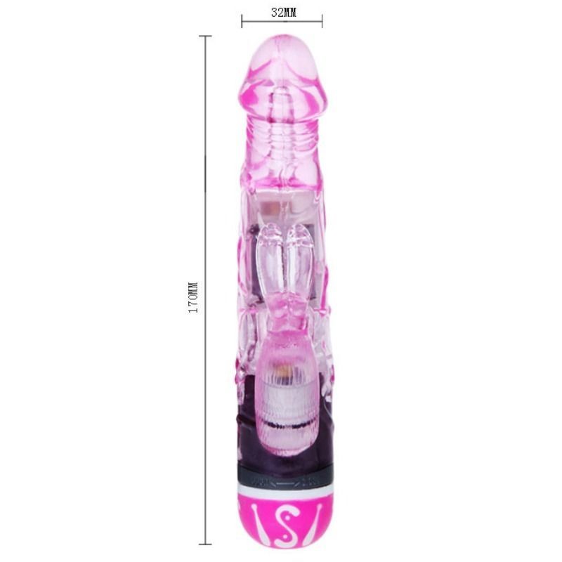 BAILE VIBRATORS  MULTIVELOCIDAD CON RABBIT LILA