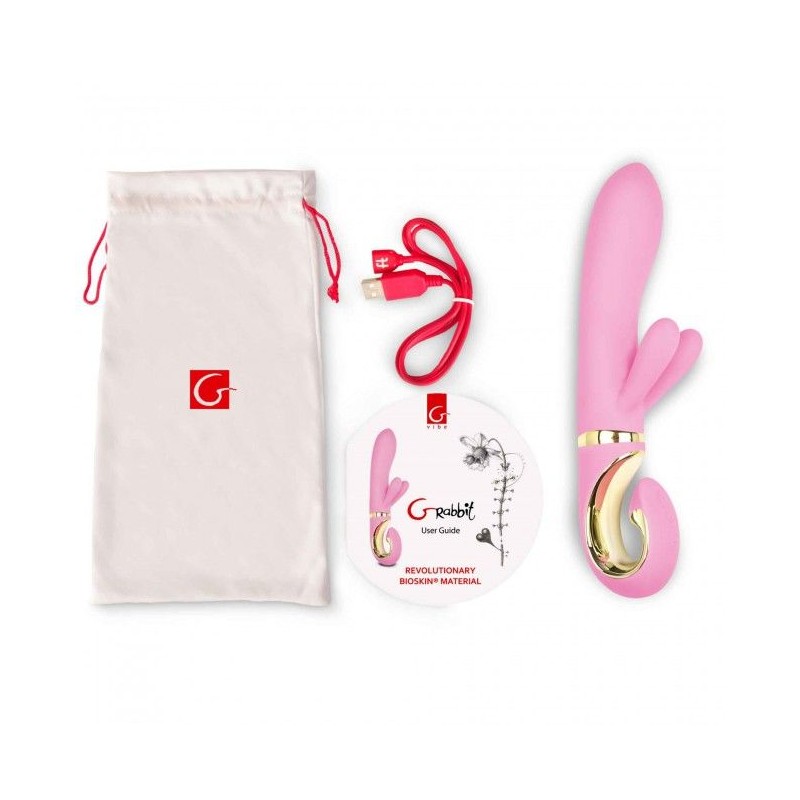 G-RABBIT VIBRADOR CONEJITO RAMPANTE ROSA