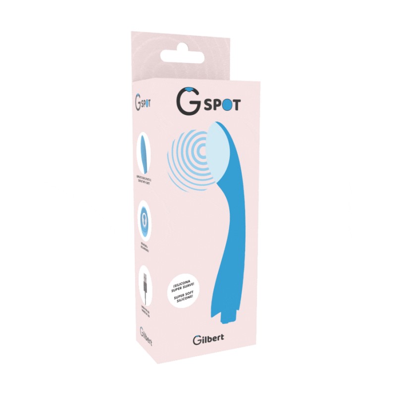 G-SPOT GYLBERT VIBRADOR PUNTO G AZUL TURQUESA