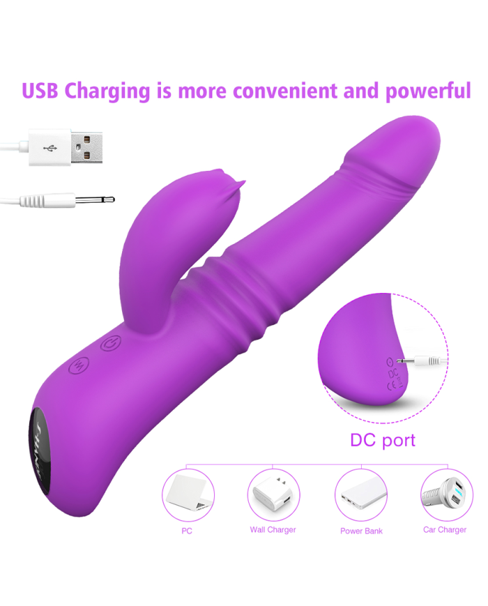 Vibrador Doble Estimulación Kaya Purple
