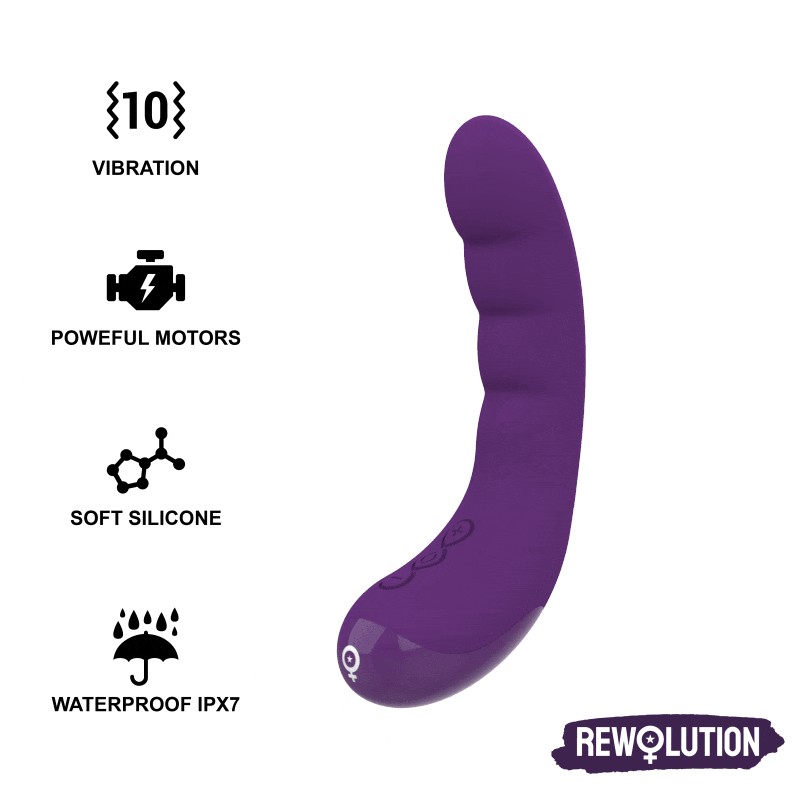 REWOLUTION REWOCURVY VIBRADOR FLEXIBLE RECARGABLE