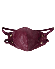 Tapabocas Cuerina Vino