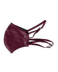 Tapabocas Cuerina Vino