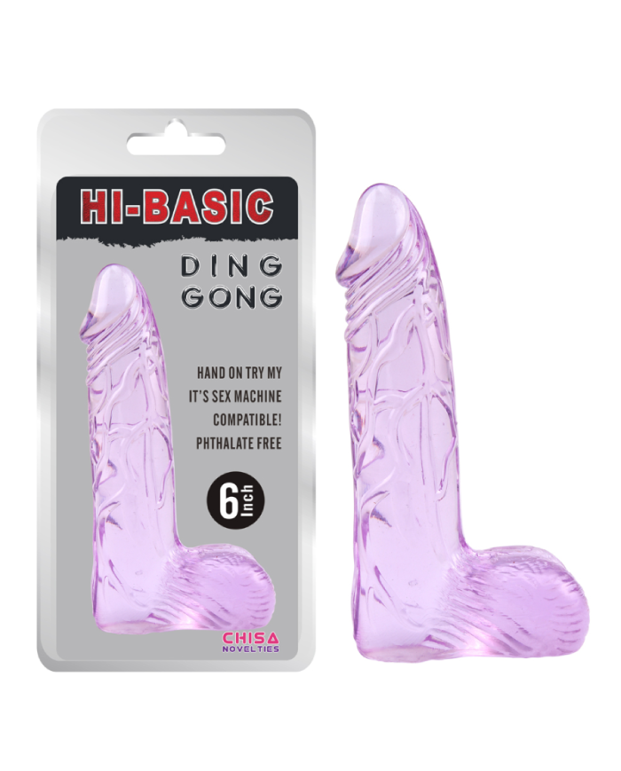 Dildo Ding Dong 6'' Purple