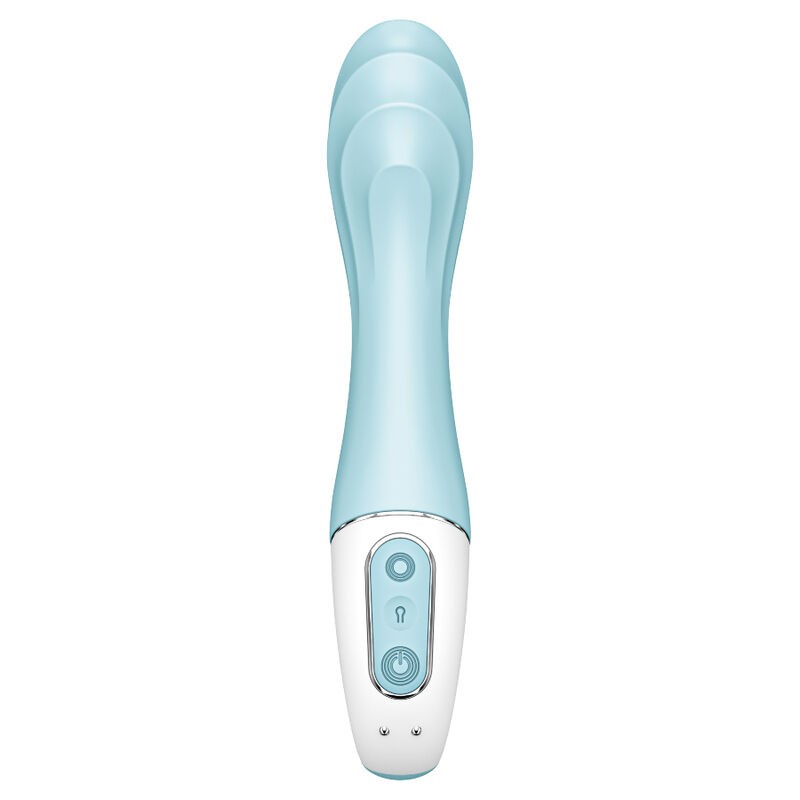 SATISFYER AIR PUMP VIBRATOR 5+ VIBRADOR PUNTO G INFLABLE APP - AZUL