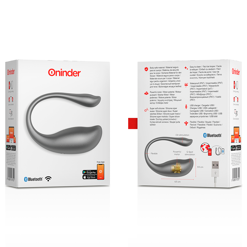 ONINDER - NAIROBI HUEVO VIBRADOR NEGRO - FREE APP