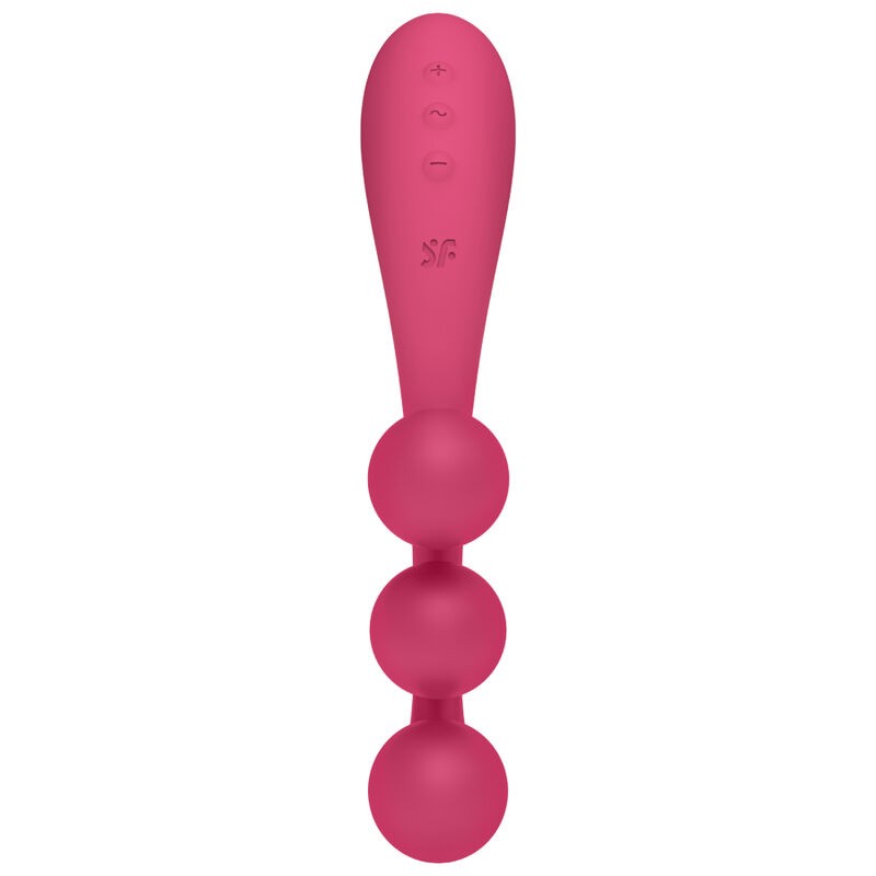 SATISFYER TRI BALL 1 MULTI VIBRADOR - ROJO