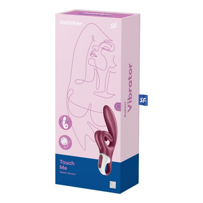 SATISFYER TOUCH ME VIBRADOR RABBIT - ROJO