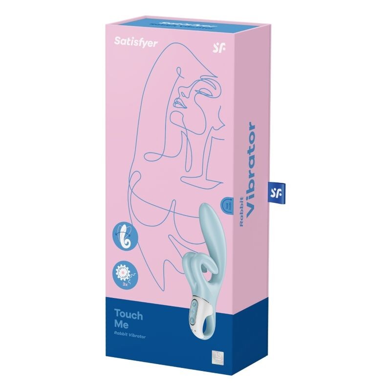 SATISFYER TOUCH ME VIBRADOR RABBIT - AZUL