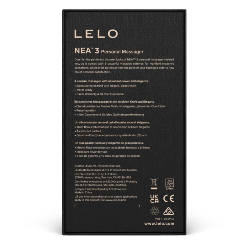 LELO NEA 3 MASAJEADOR PERSONAL - AZUL