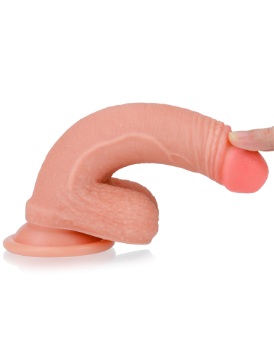 7'' Dual Layered Platinum Silicone Cock Flesh
