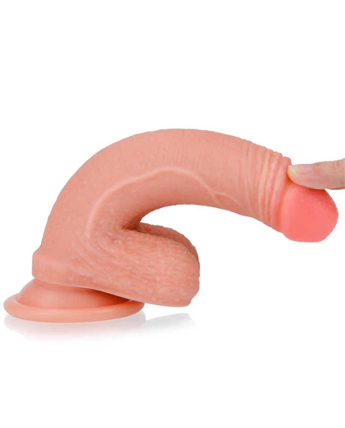 7'' Dual Layered Platinum Silicone Cock Flesh 7'' Dual Layered Platinum Silicone Cock Flesh