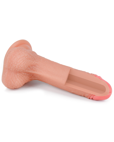 7'' Dual Layered Platinum Silicone Cock Flesh