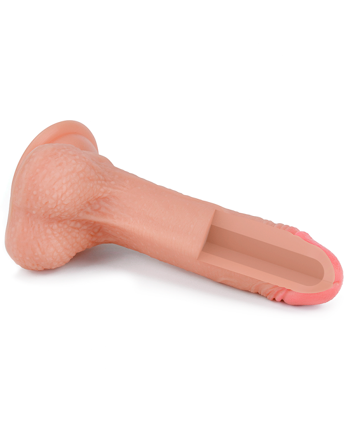 7'' Dual Layered Platinum Silicone Cock Flesh 7'' Dual Layered Platinum Silicone Cock Flesh
