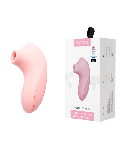 Estimulador Clitorial Pulse Lite NEO Rosa Controlado por APP Global By Svakom