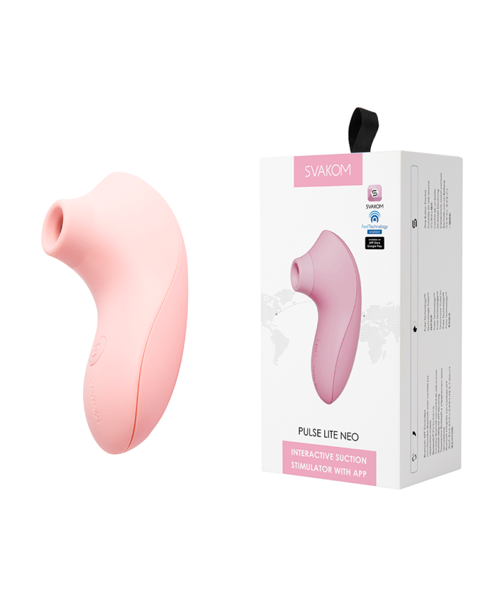 Estimulador Clitorial Pulse Lite NEO Rosa Controlado por APP Global By Svakom