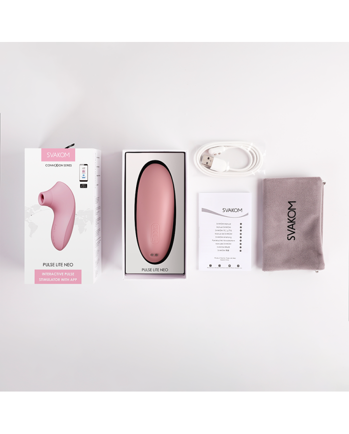 Estimulador Clitorial Pulse Lite NEO Rosa Controlado por APP Global By Svakom
