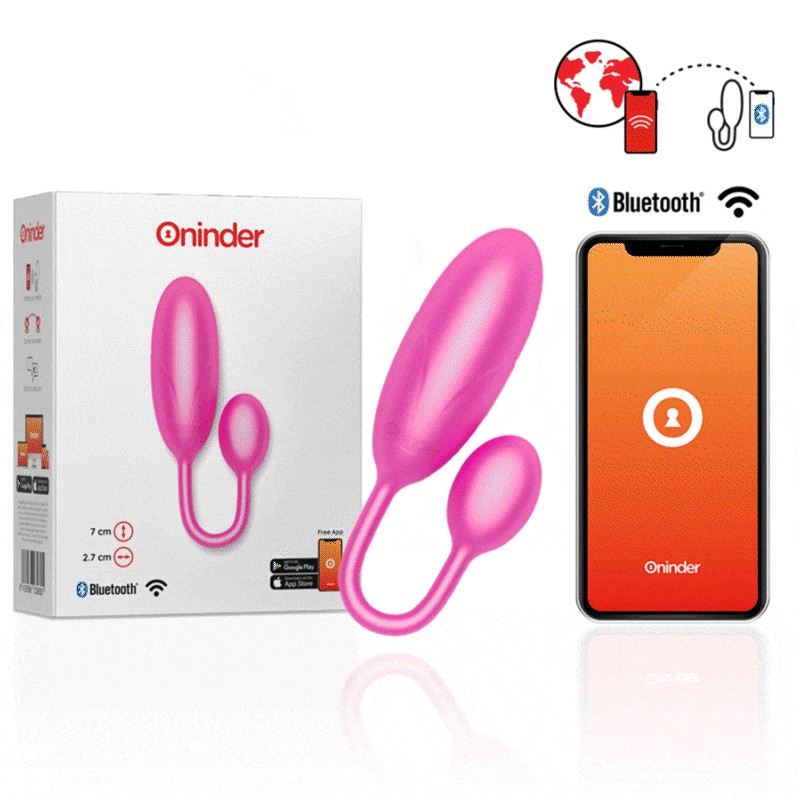 ONINDER - DENVER HUEVO VIBRADOR ROSA 7 X 2.7 CM FREE APP