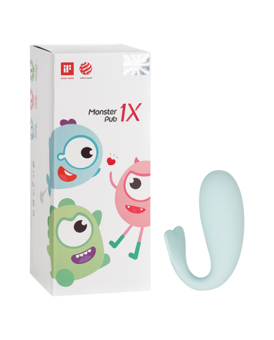 Vibrador a control remoto con APP Original Monster Pub 1x Excited  Mr Whale Blue