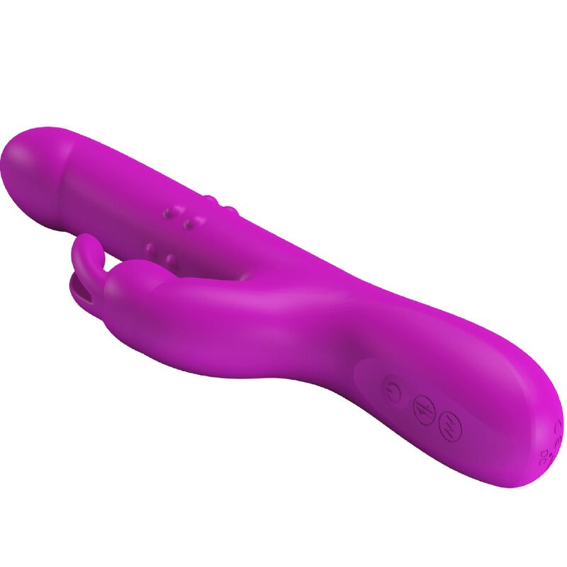 PRETTY LOVE - REESE VIBRADOR CON ROTACIÓN MORADO