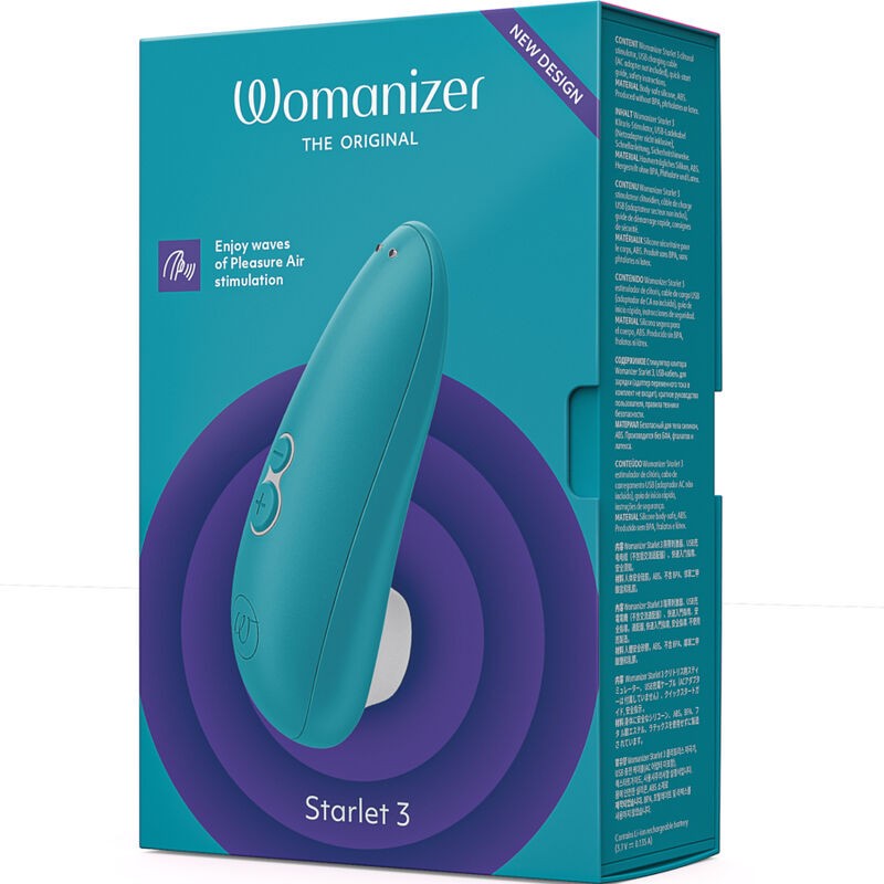 WOMANIZER - STARLET 3 ESTIMULADOR CLÍTORIS TURQUESA