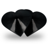 COQUETTE CHIC DESIRE CUBRE PEZONES - CORAZONES NEGROS