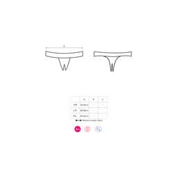 OBSESSIVE - MIAMOR CROTCHLESS TANGA XXL