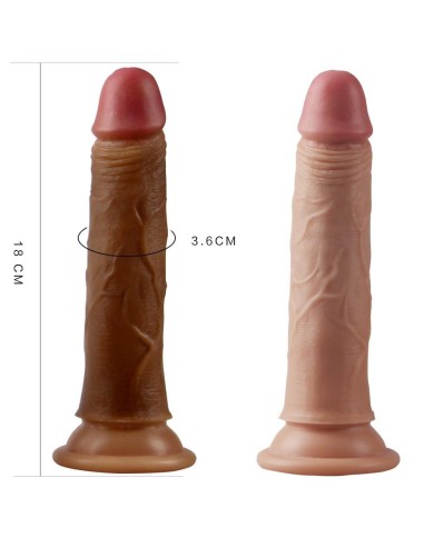 Dildo Silicone 7'' Dual  Platinum Flesh