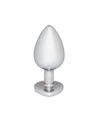 Plug Anal Corazón Gema Roja Talla M