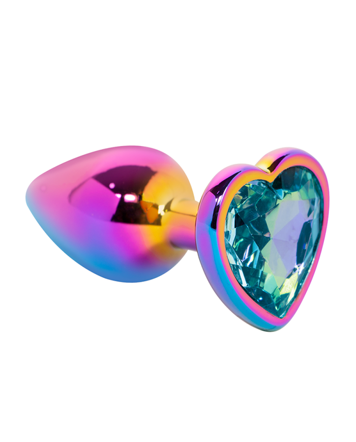 Plug Anal Holográfico Gema Cristal Talla M