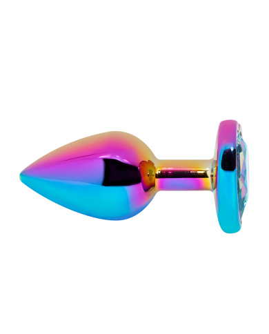 Plug Anal Holográfico Gema Cristal Talla M