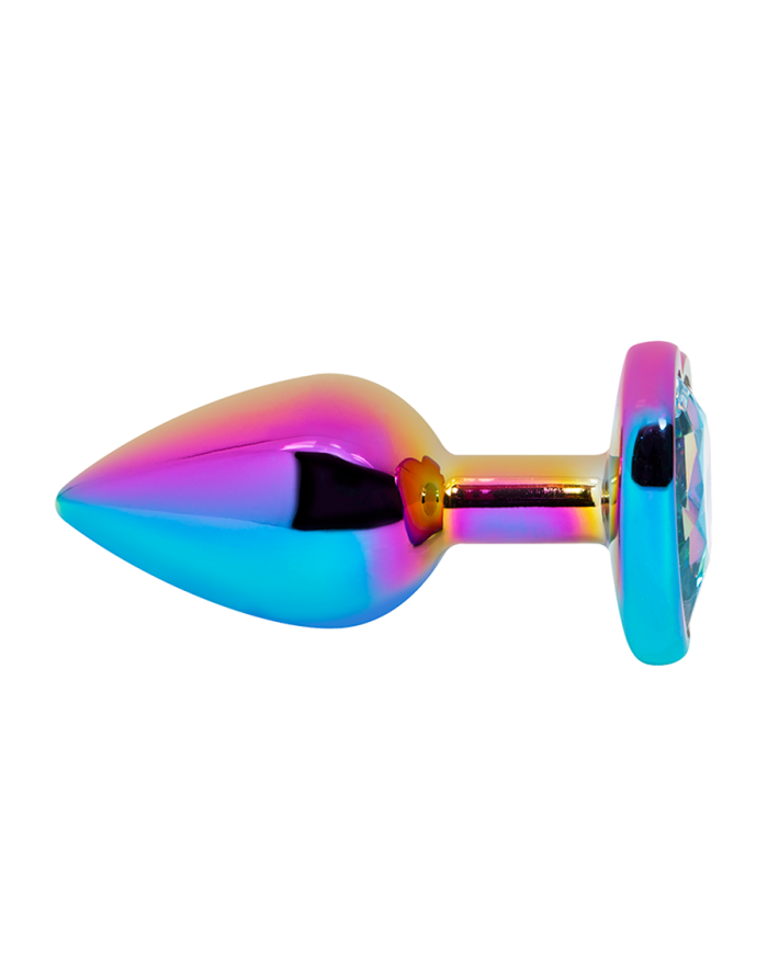 Plug Anal Holográfico Gema Cristal Talla M
