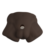 Premium Silicone Realistic Medio Torso de Dildo Intercambiable Brown