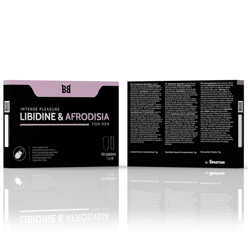 BLACKBULL BY SPARTAN - LIBIDINE & AFRODISIA PLACER INTENSO PARA MUJER 10 CÁPSULAS