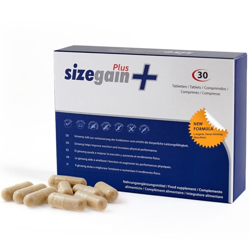 500 COSMETICS - SIZEGAIN PLUS PASTILLAS PARA ALARGAR EL PENE