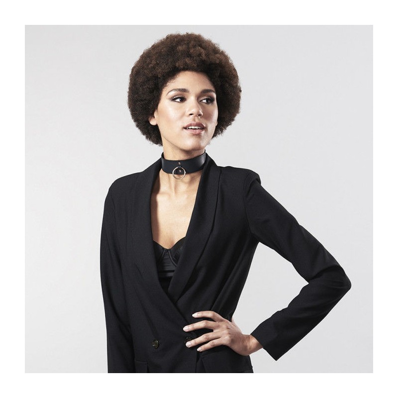 BIJOUX INDISCRETS MAZE  COLLAR NEGRO CON CORREA