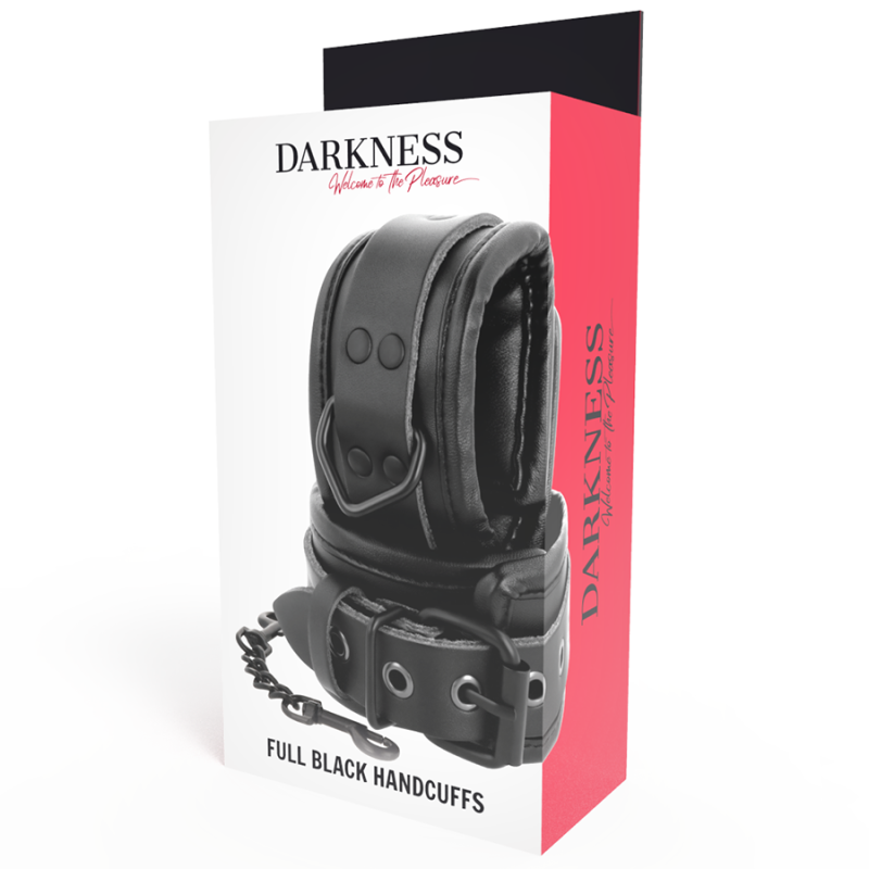 DARKNESS  ESPOSAS AJUSTABLES MANOS LEATHER NEGRO