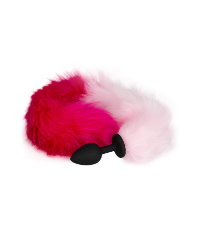 Plug Anal Pink And White Fox
