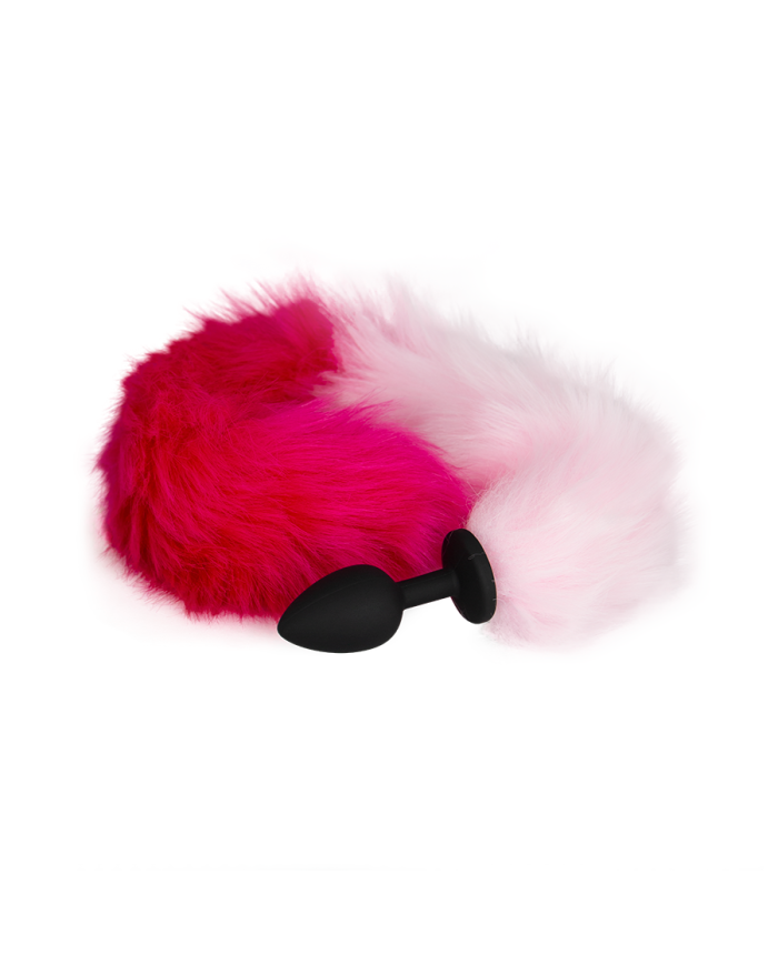 Plug Anal Pink And White Fox