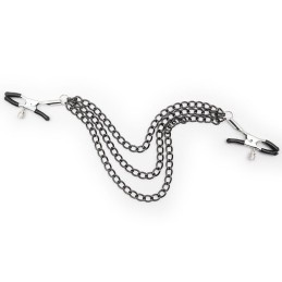OHMAMA FETISH PINZAS PEZONES CON CADENAS NEGRAS