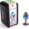 SECRET PLAY - METAL BUTT PLUG MULTICOLOR TALLA S 7 CM