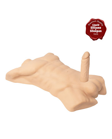 Premiun Silicone Realistic Male Torso de Dildo Intercambiable