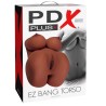 PDX PLUS - TORSO MASTURBADOR EZ BANG FEMENINO REALISTA MARRON