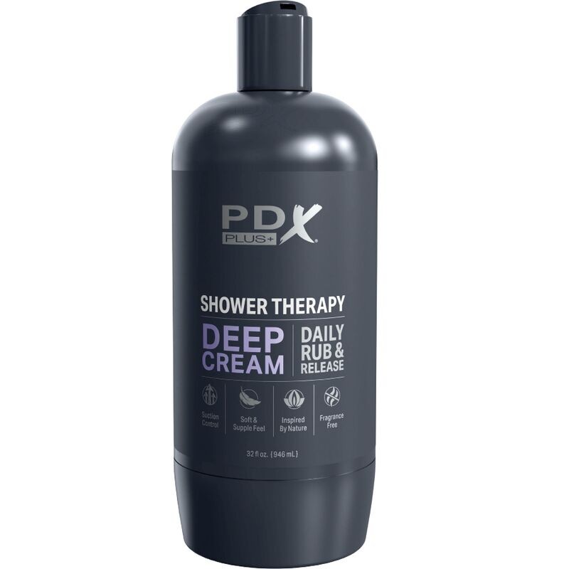 PDX PLUS - MASTURBADOR STROKER DISEÑO DISCRETO DE BOTE CHAMPU DEEP CREAM