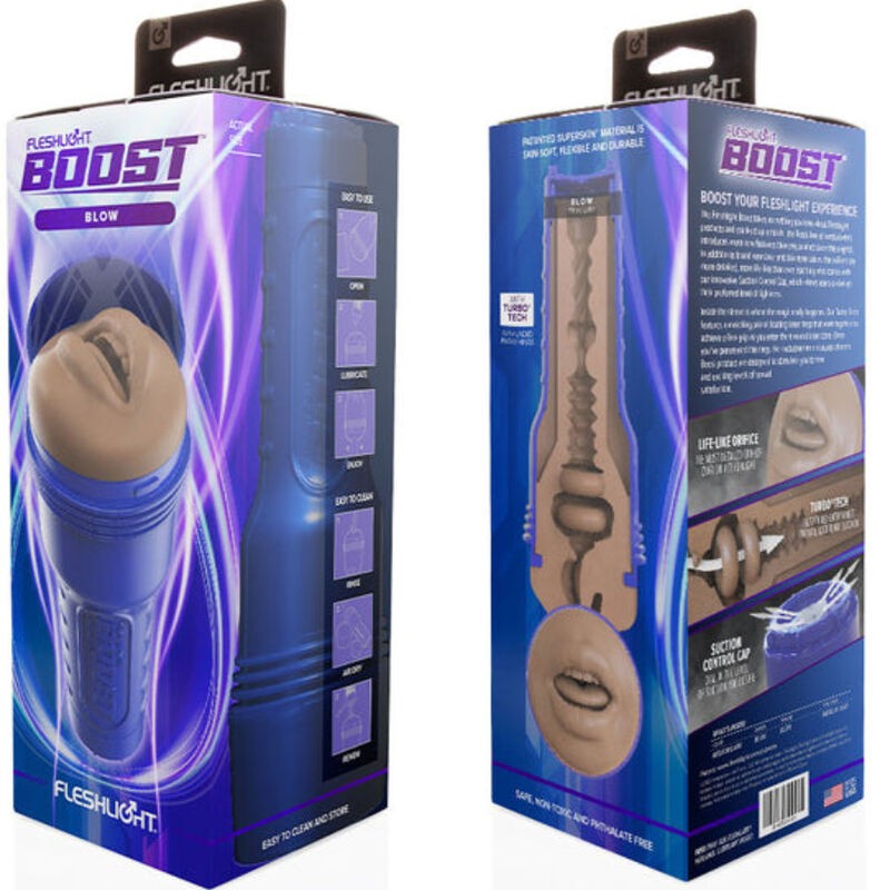 FLESHLIGHT BOOST - MASTURBADOR BOCA BLOW MD FLESH (RP)