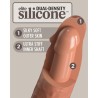 KING COCK ELITE - DILDO REALISTICO SILICONA 15.2 CM CARAMELO